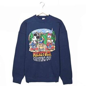 Vintage 90’s RARE Sweatshirt Mickey & Co. Camping Out Size Large